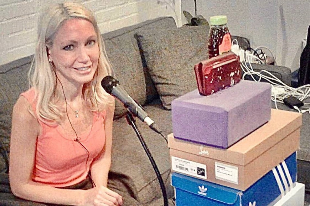 Alli Breen Picture taken during a podcast (Source: Instagram)