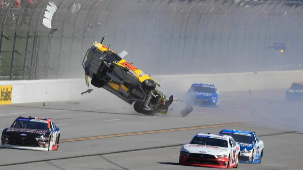 NASCAR Blaine Perkins accident